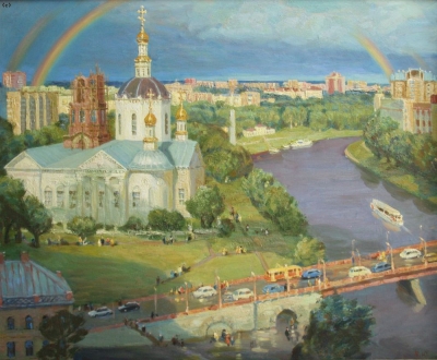 Бородина Ю.Н., Орёл. Красный мост, 2015 г., х.м.