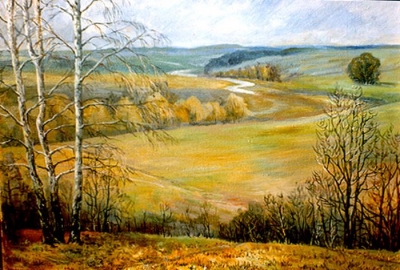 Захарова Т.Г., «Орловские дали», холст. м., 70х50